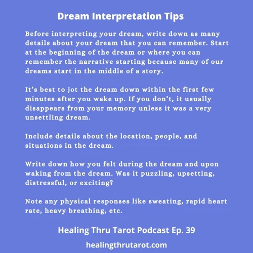 Interpreting Tarot Cards In Dreams